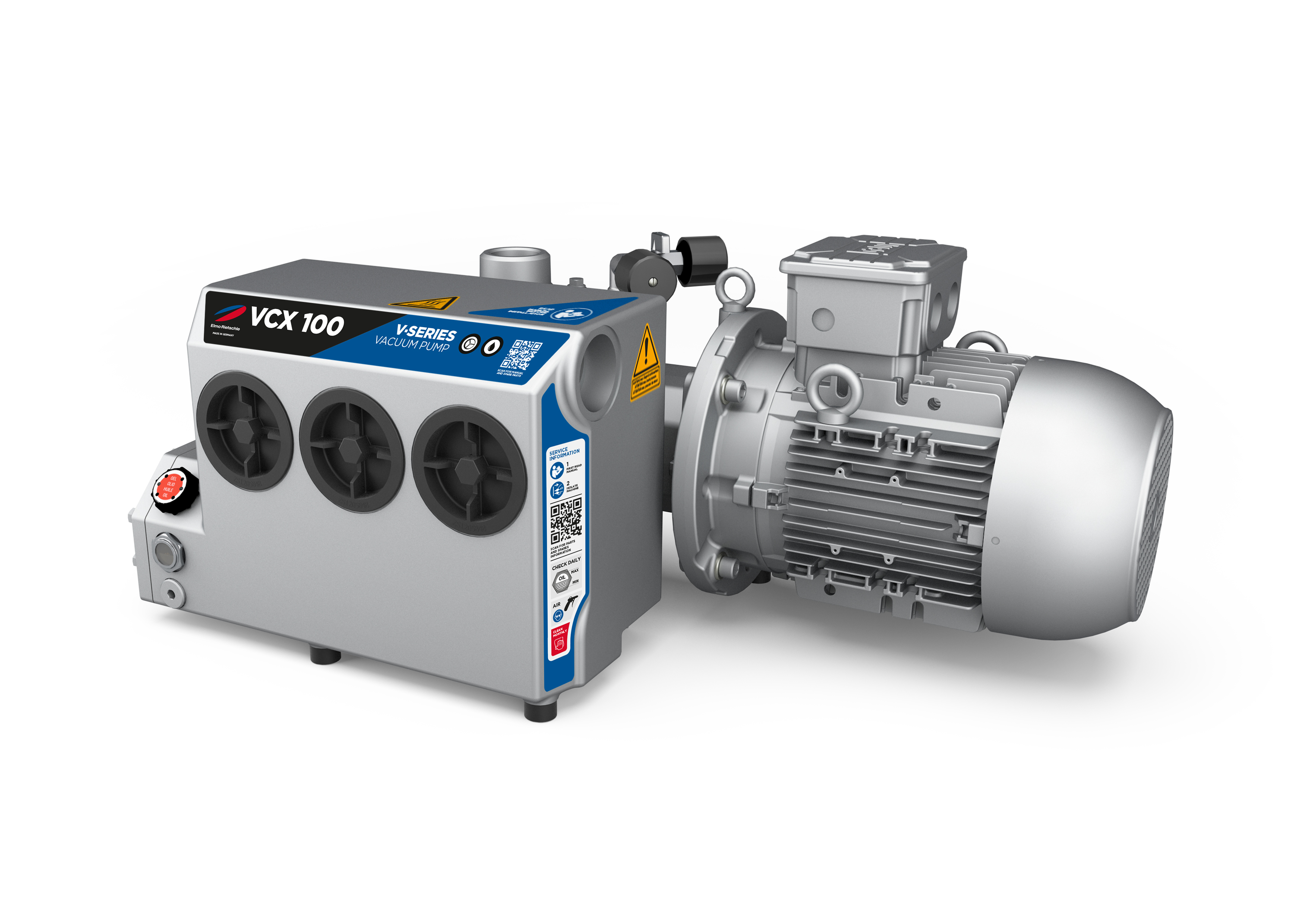 Designed for high performance and lower cost of ownership, the VCX models by Elmo Rietschle offer enhanced design for rotary vane vacuum pumps.