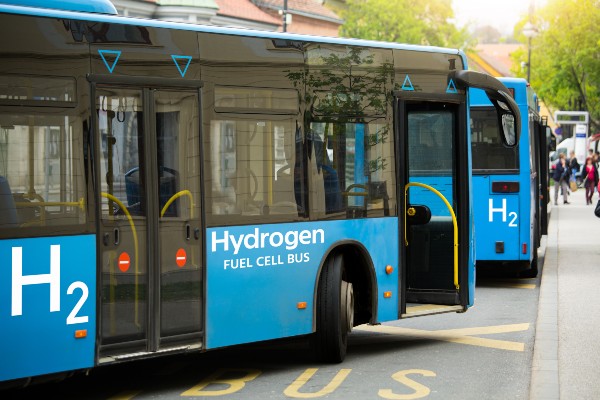 Hydrogen fuel cell bus