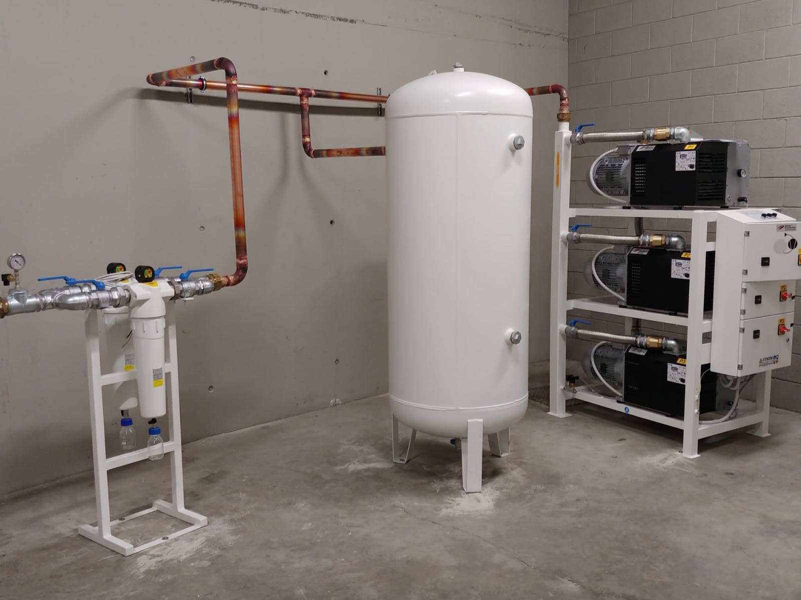 Portello Hospital Medical Vacuum System Installation