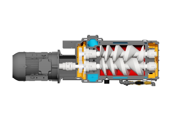 S-VSI Screw Vacuum Pump Cut Section Model